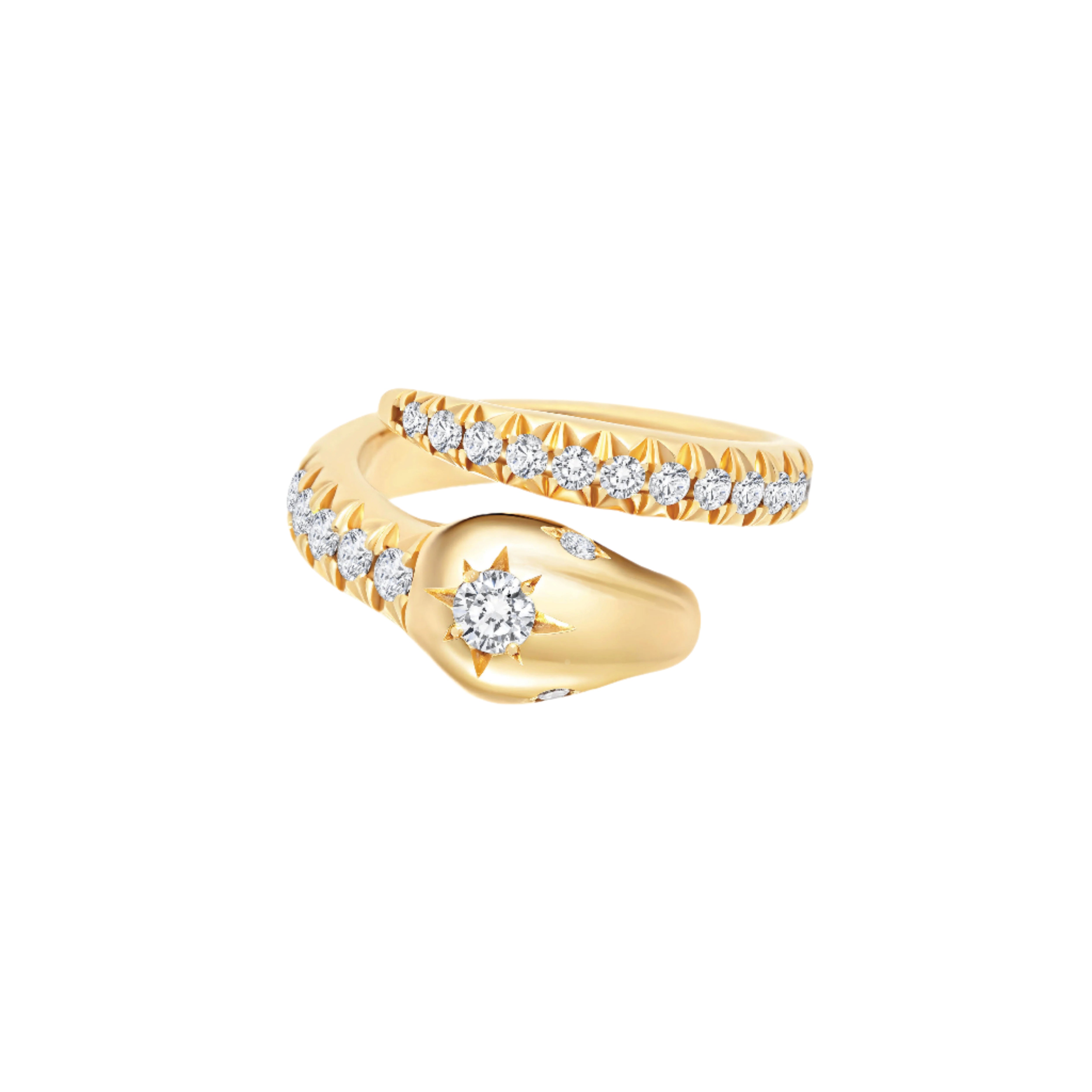 SNAKED LOWS STAR STUDS RING（SN-041） STAR STUDS RING